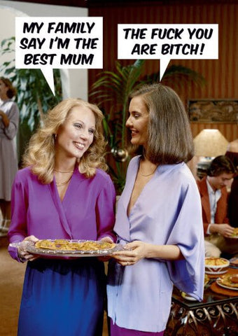 Best Mum Rude Mother's Day Card