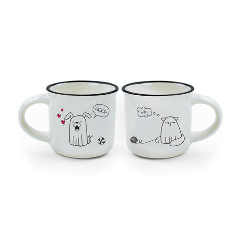 Dog and Cat Espresso Cups
