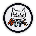 Badge Bomb Nope Iron On Patch