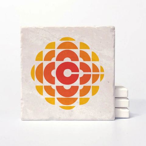CBC Retro Gem 1974 Logo Single Coaster