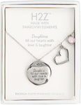 Daughter H2Z Swarovski Element Necklace