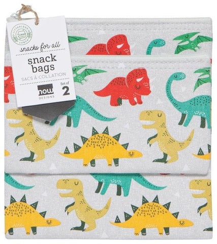 Dino Snack Bags S/2