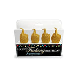 Happy F"ing Birthday FU Finger Candle Set