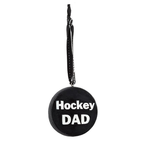 Hockey Dad Puck Ornament