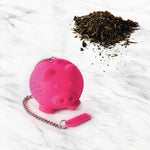 Hot Pink Piggy Tea infuser