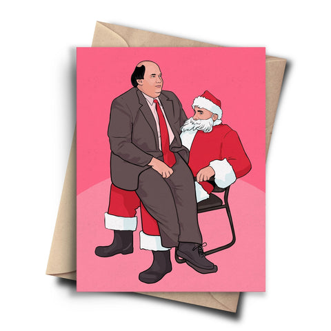 Kevin Santa's Lap Christmas Card