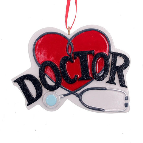 Kurt Adler Doctor Heart Ornament