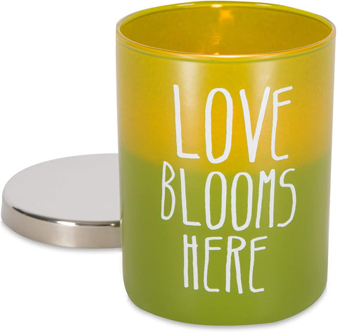 Love Blooms Here Candle
