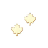 Maple Leaf Earrings Gold
