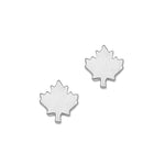 Maple Leaf Earrings Silver
