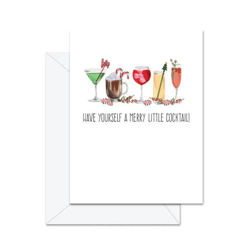 Merry Little Cocktail Christmas Card