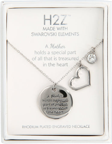 Mother H2Z Swarovski Element Necklace