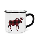 Plaid Moose Mug