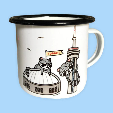 Raccoon City Enamel Mug