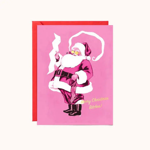 Sassy Santa Christmas Card