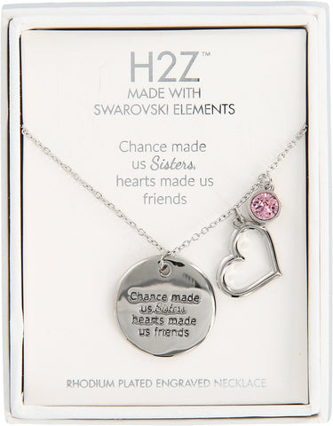 Sisters H2Z Swarovski Element Necklace