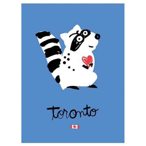 Toronto Raccoon Greeting Card