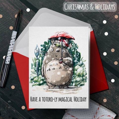 Totoro-ally Magical Holiday Card