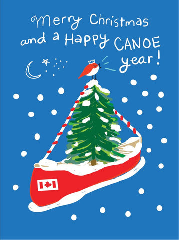 Wendy Tancock Happy Canoe Year Christmas Card