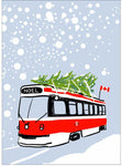 Wendy Tancock Toronto Streetcar Christmas Card